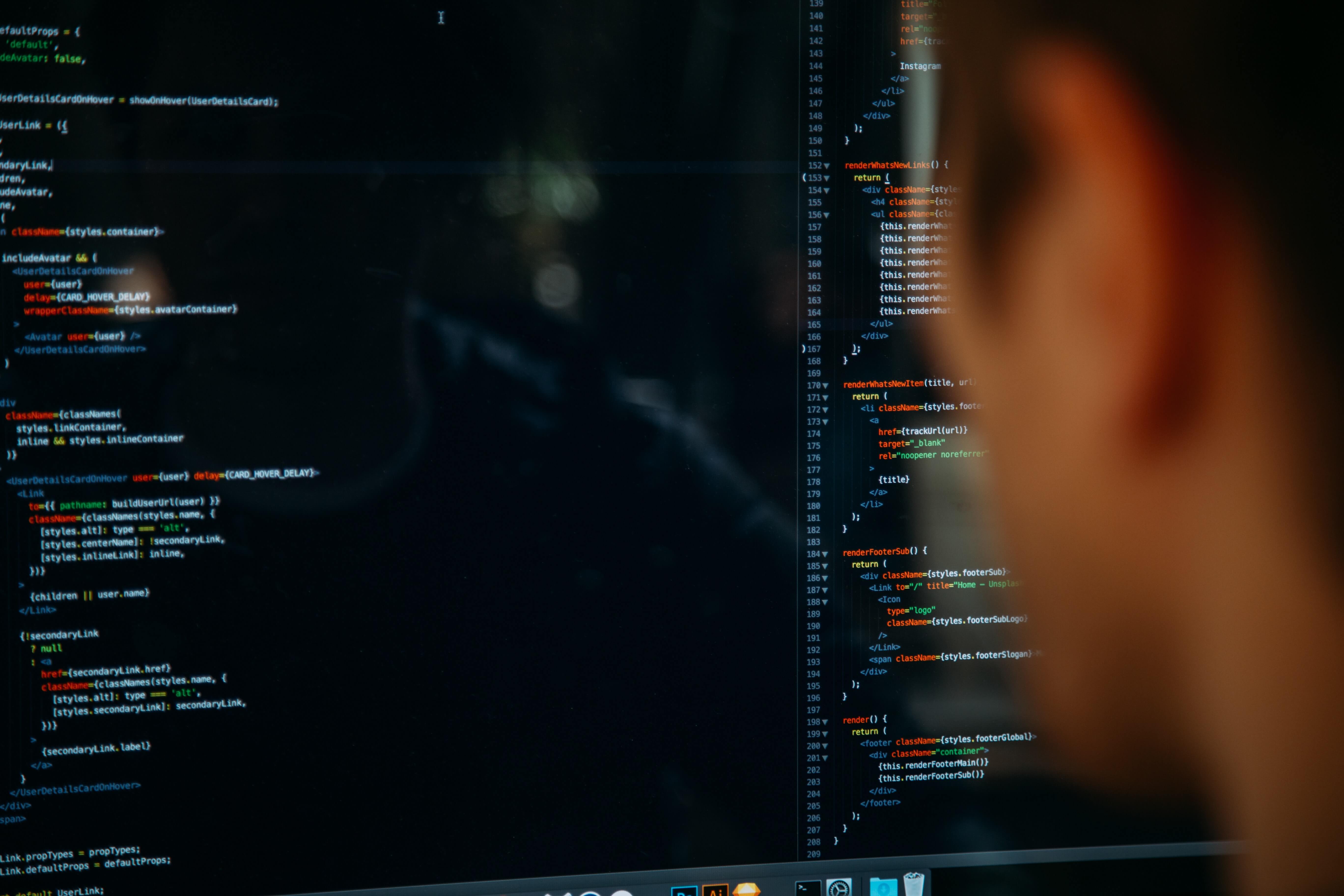 Developer working